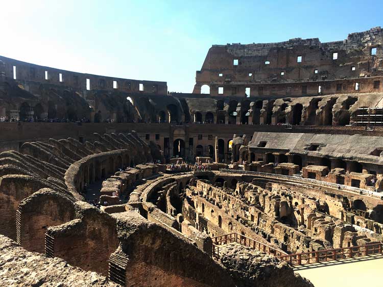 Inside the Colosseum, Rome, Italy